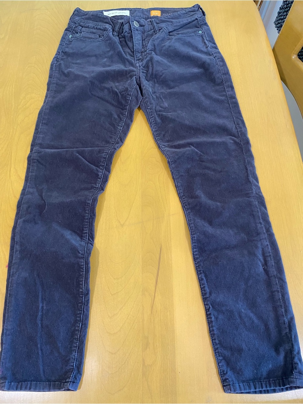 Pilcro and the Letterpress Skinny Corduroy Pants - Brownish Charcoal